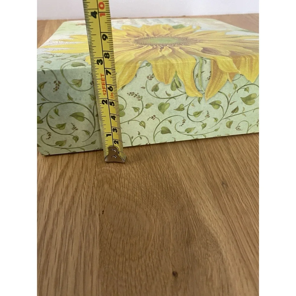 Virtue Grows Sunflower Recipe Binder Book Dividers Hard Cover Plastic‎ Sleeves